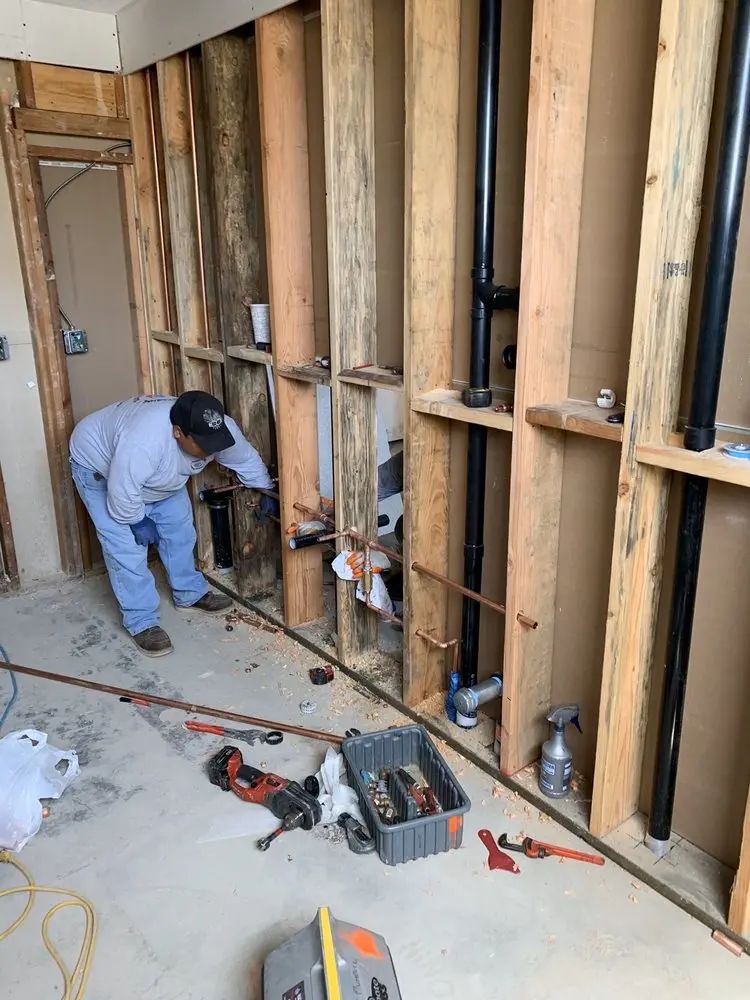 Commercial rough-in plumbing for Water Heater Replacement in Castle Heights